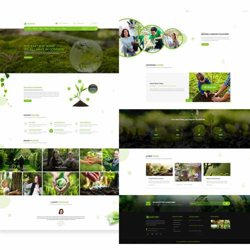 Earthry - Ecology psd template