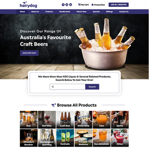 Wine Company Website Design thumb