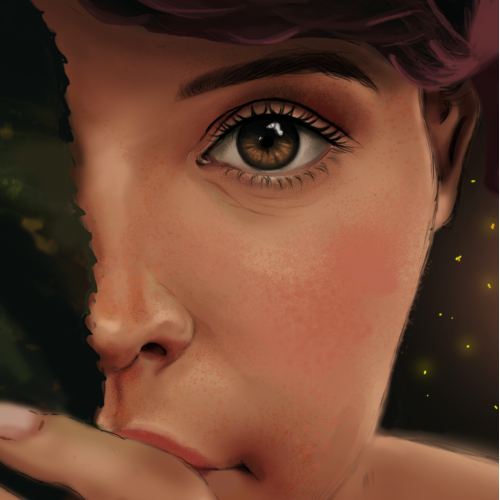 Shy girl thumb