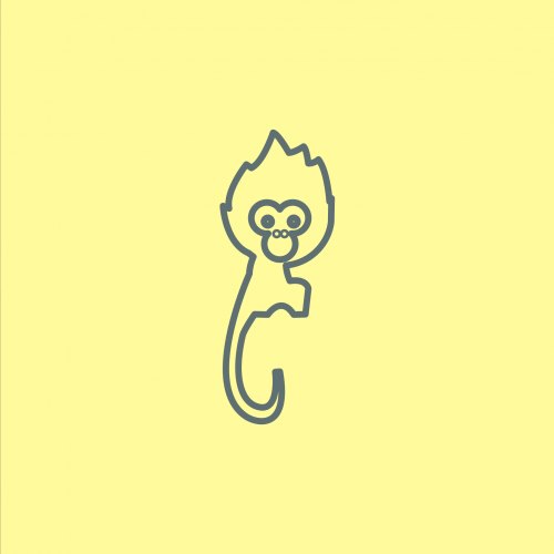 Monkey Logo. Animal Logo and Technology With Modern Concepts. thumb