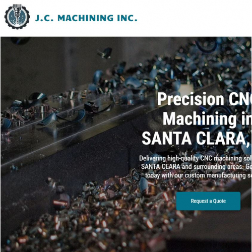A custom built website for a CNC Machine shop with multiple pages.
