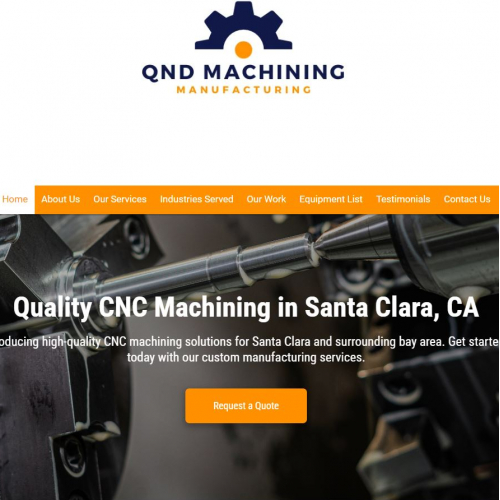 Completed Website for a CNC Machine Shop