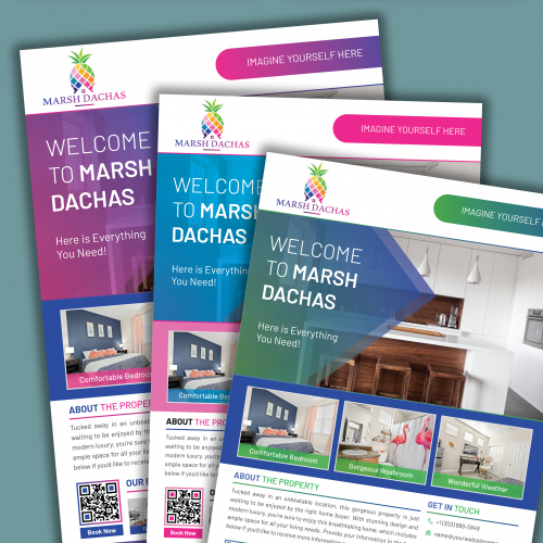 Real Estate Print Flyer for Marsh Dachas