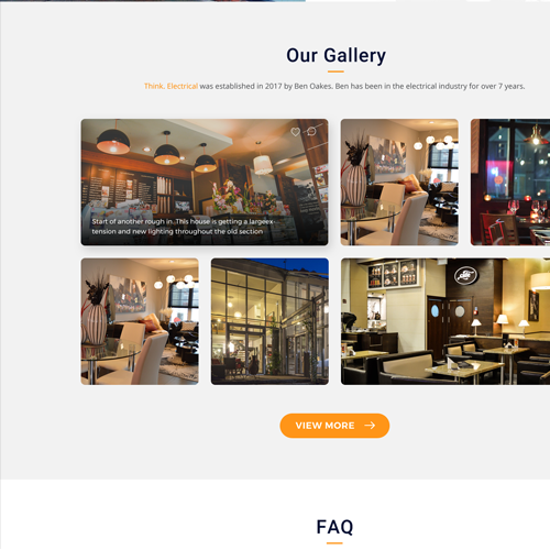 electrical website design thumb