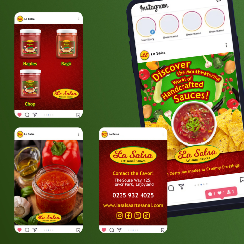 Social Media Design for Craft Sauces