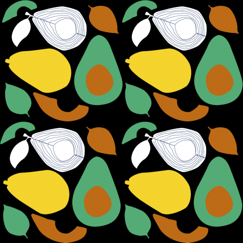 Avocado Pattern Yellow Green