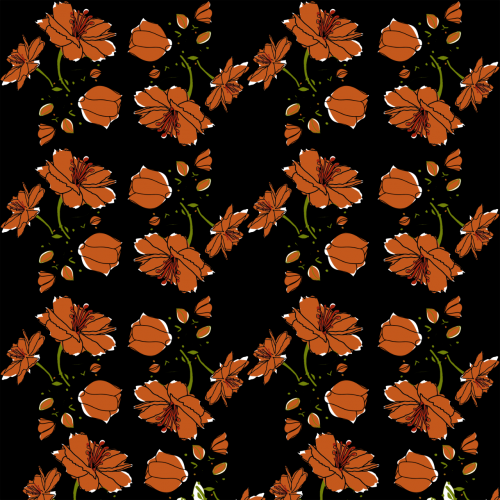 Tobacco colored flowers