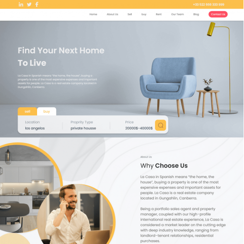 real estate website design