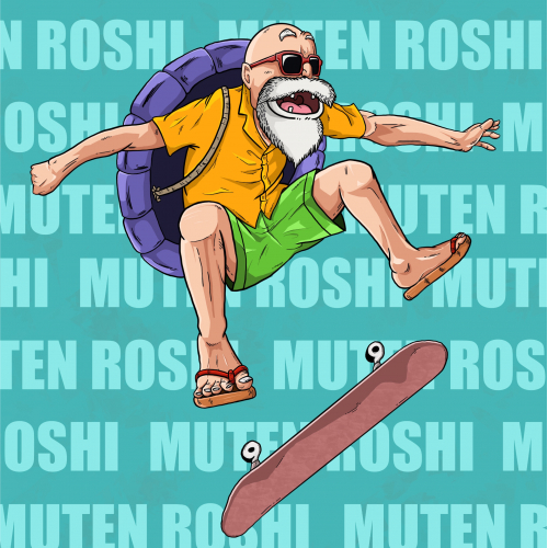 Muten Roshi Illustration