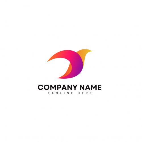 Colorful Modern Bird Logo Design