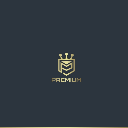Crown with Initials Logo Design thumb