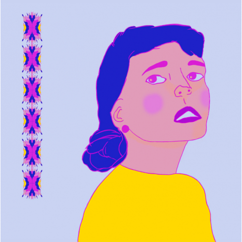 Colorful Girl Portrait Illustration