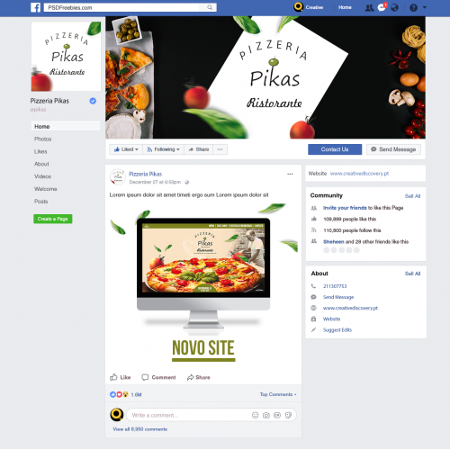 Facebook Social Media Design