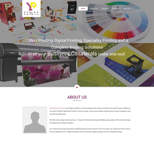 Yogeshwari Printers Responsive Website Design thumb