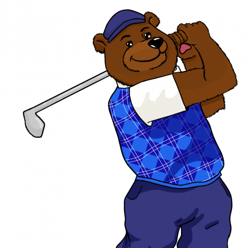 golfing bear