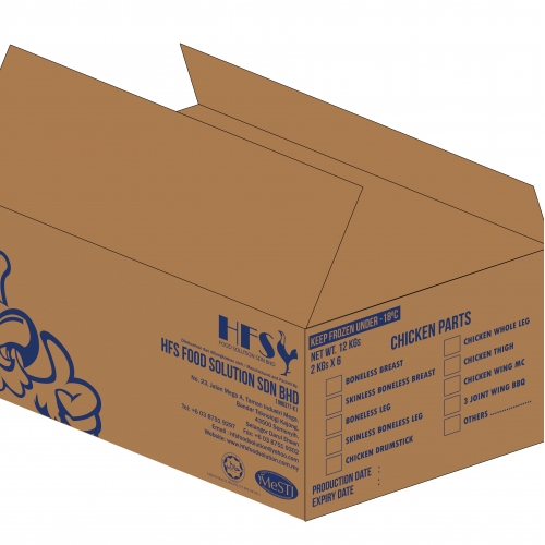 Corrugated Box Design - Chicken Parts - HFS