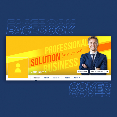 Business man facebook cover