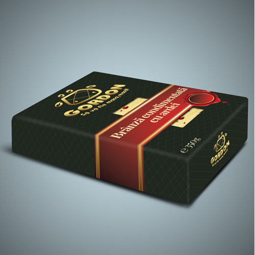 Packaging design, mock-up for a maturated premium chees