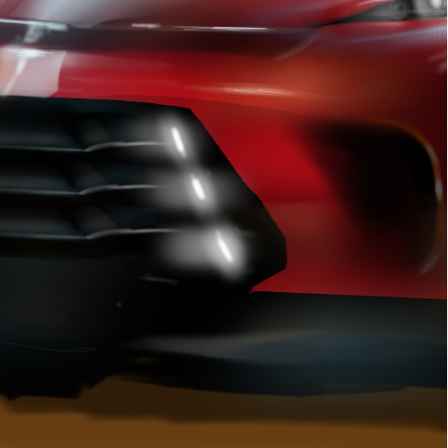 Car rendering in sketchbook pro