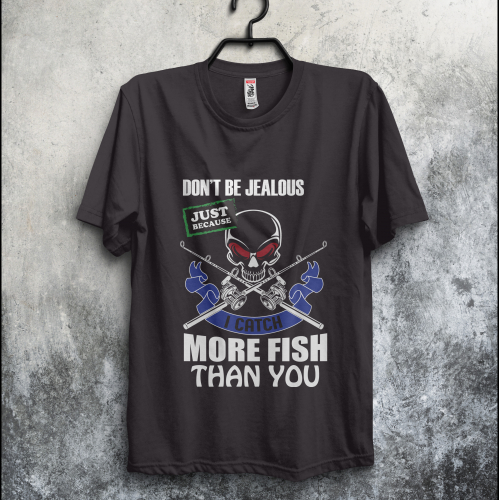 Fishing t shirt design