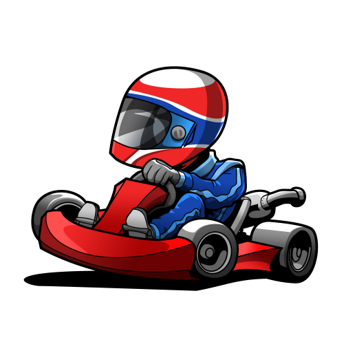 Gokart Cartoon