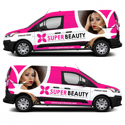 Super Beauty van Wrap Design thumb