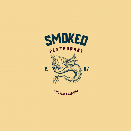 Mock Restaurant Logo - Smoked