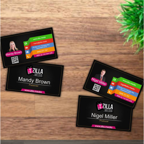 Business Card Design for zilla.media