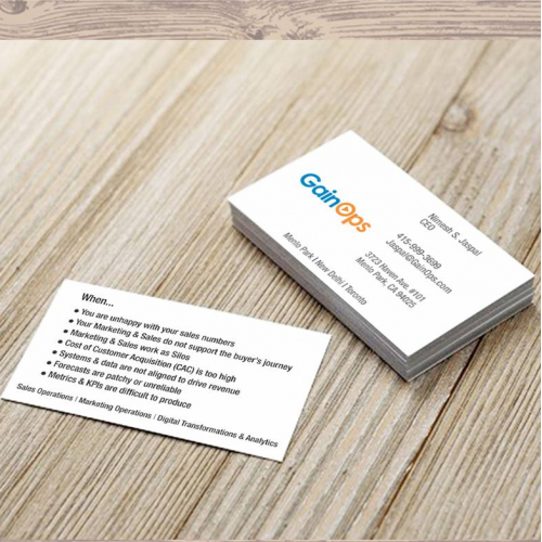 Business Card Design Design for Gain Ops