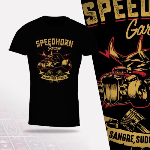 Speedhorn T-shirt Design thumb
