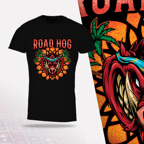 Road Hog T-shirt Design thumb