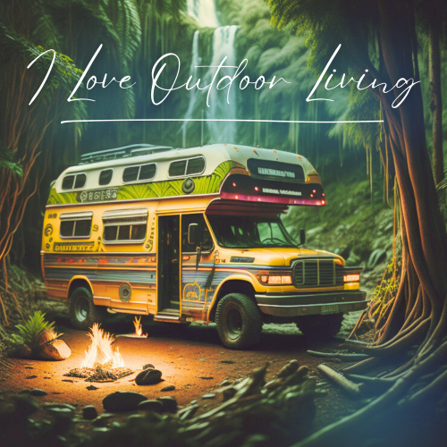 I love outdoor living Camping T-Shirt