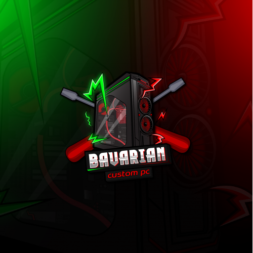 Custom PC shop logo