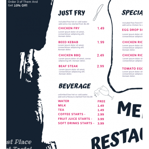 Menu Design