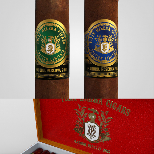 Cigar bar label and 3D rendering thumb