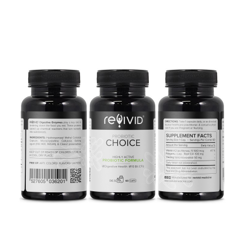 Probiotic Supplement label design thumb