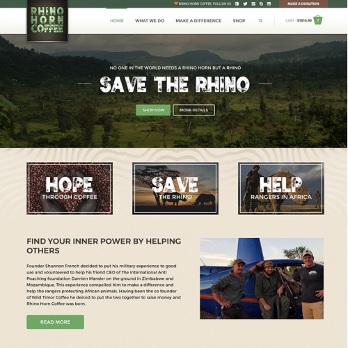 website design for coffee shop