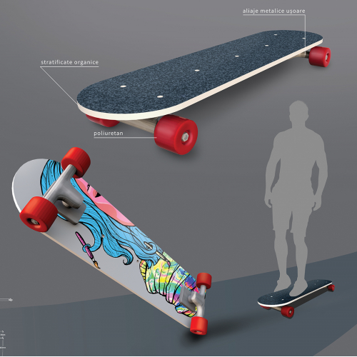 Skateboard design and ilustration thumb
