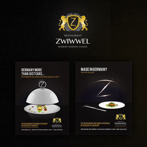 Zwiwwel Restaurant branding and print design