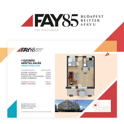 FAY85 branding, print and floorpan design