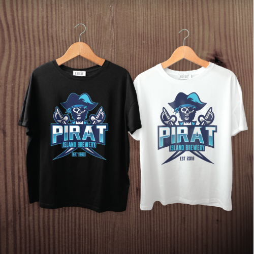 Pirate Mascot Design with 2 Sabers thumb
