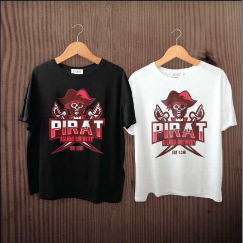 Pirate Mascot Design With 2 Sabers(Red Version) thumb