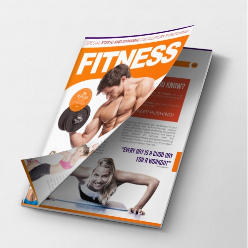 Fitness Magazine Graphic Design thumb