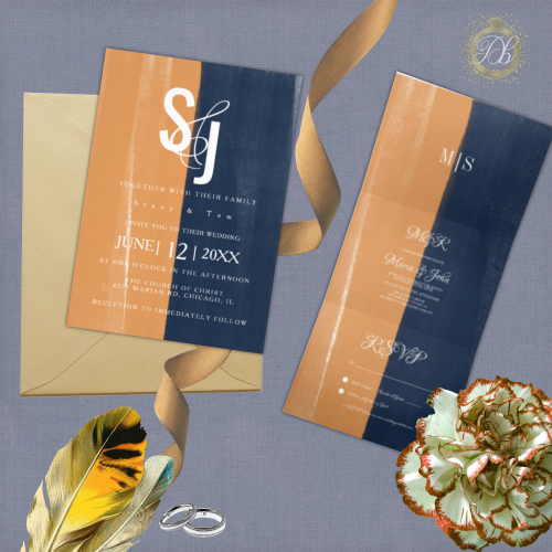 Abstract Wedding Statonery