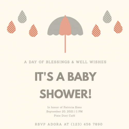 Its a baby shower