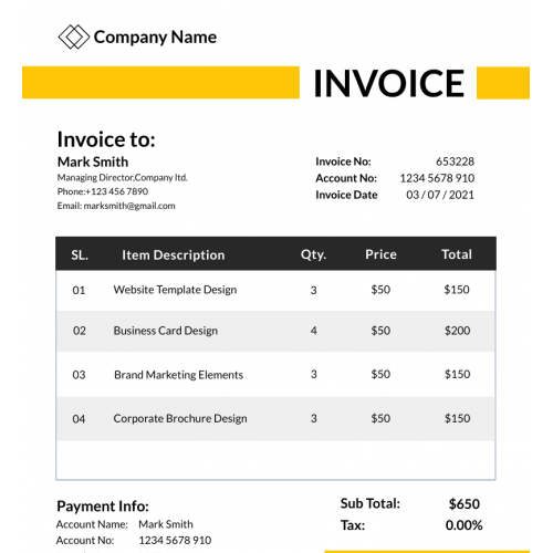 Business Invoice