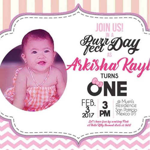 1st Birthday Invitation Desgin