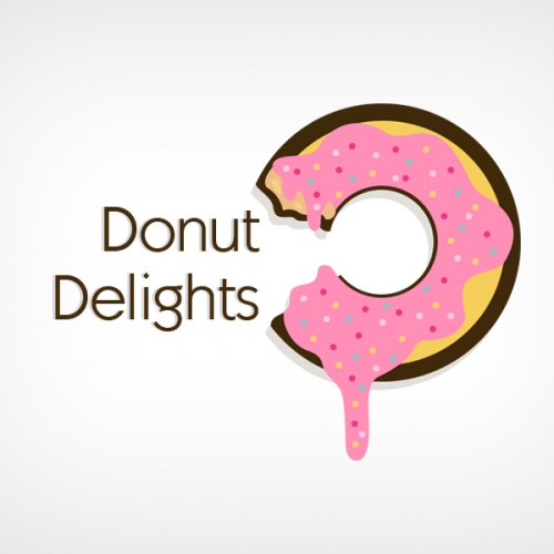 Donut Delights Logo Design