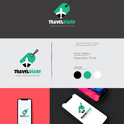 Travel Diary Logo Design Concept thumb