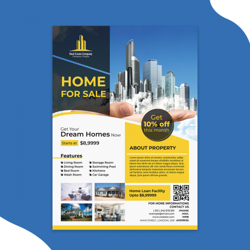 Real estate flyer design
